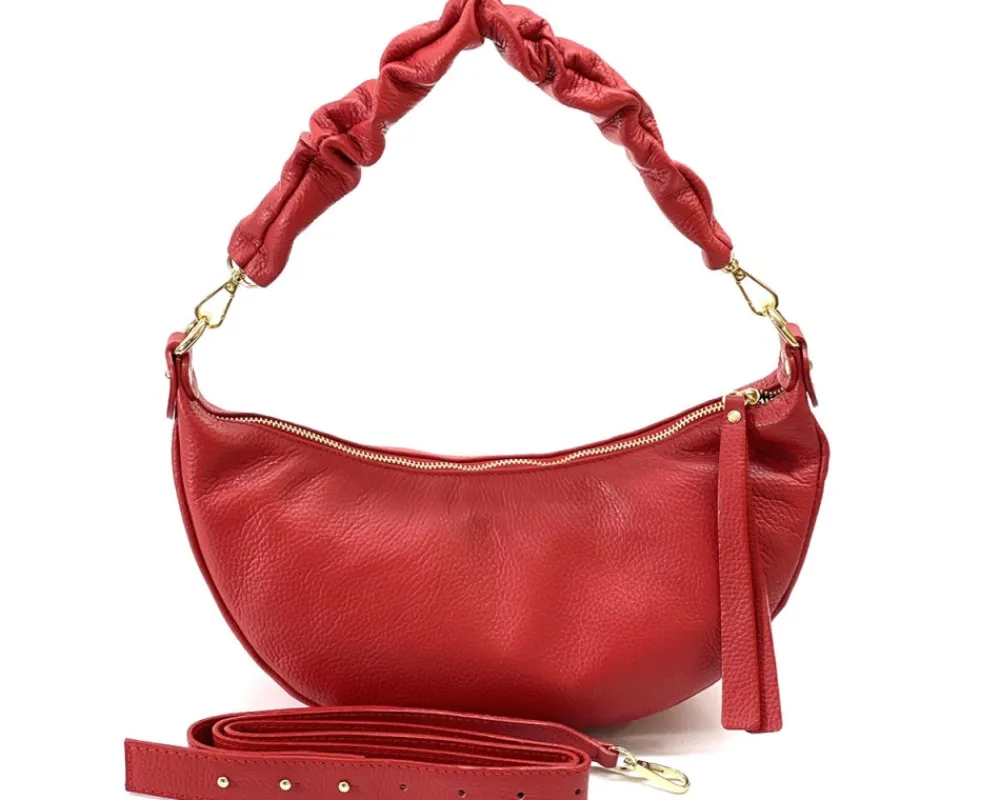 Tara Small Hobo Leather Bag*Florence New