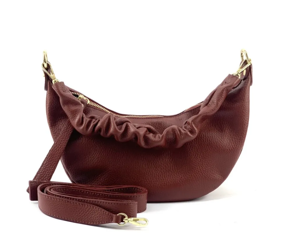 Tara Small Hobo Leather Bag*Florence New