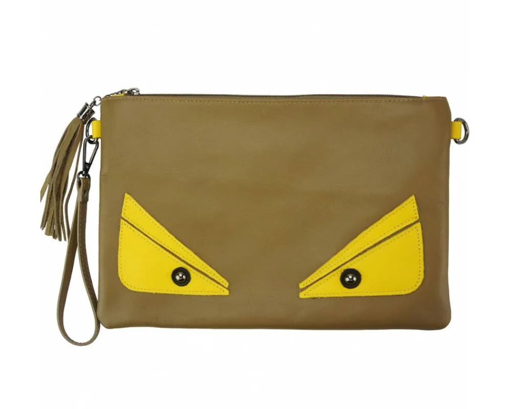 Teodora Clutch in smooth calfskin leather*Florence Discount