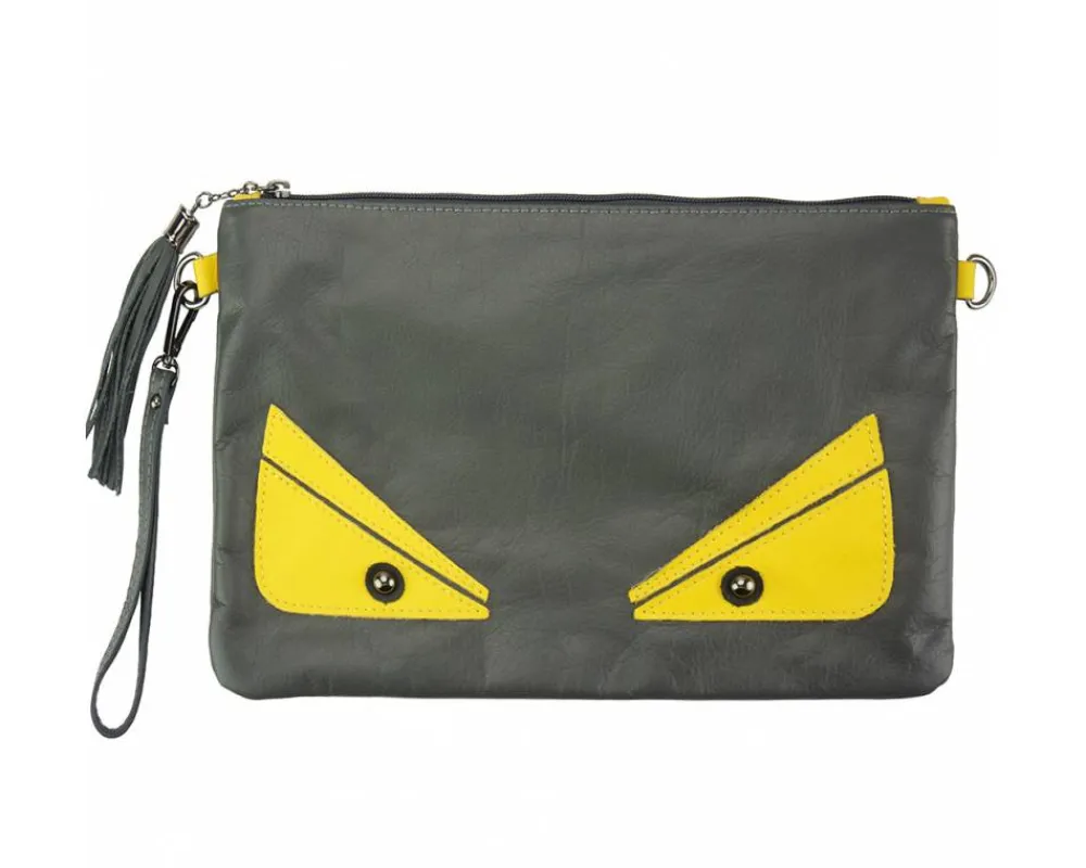 Teodora Clutch in smooth calfskin leather*Florence Discount