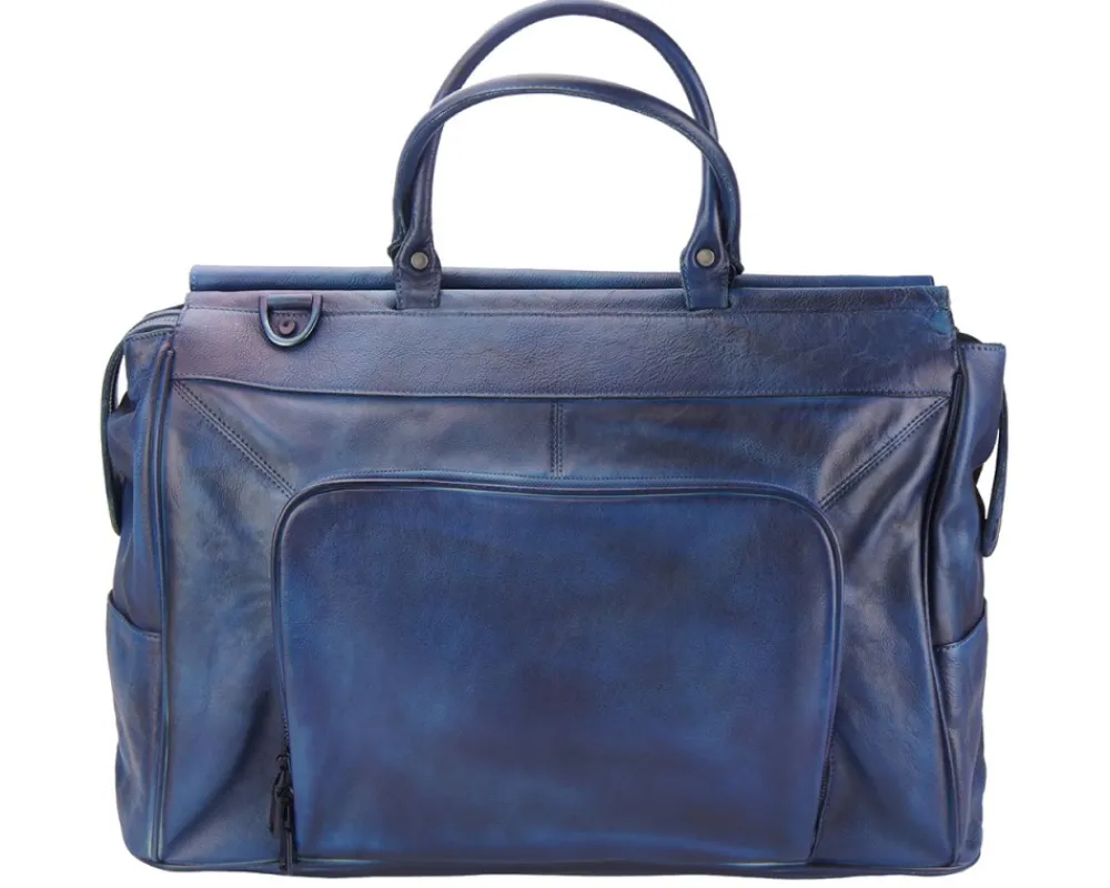 Travel bag Gennaro in vintage leather*Florence Fashion