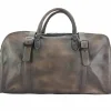 Travel bag Serafino in vintage leather*Florence New
