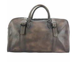 Travel bag Serafino in vintage leather*Florence New