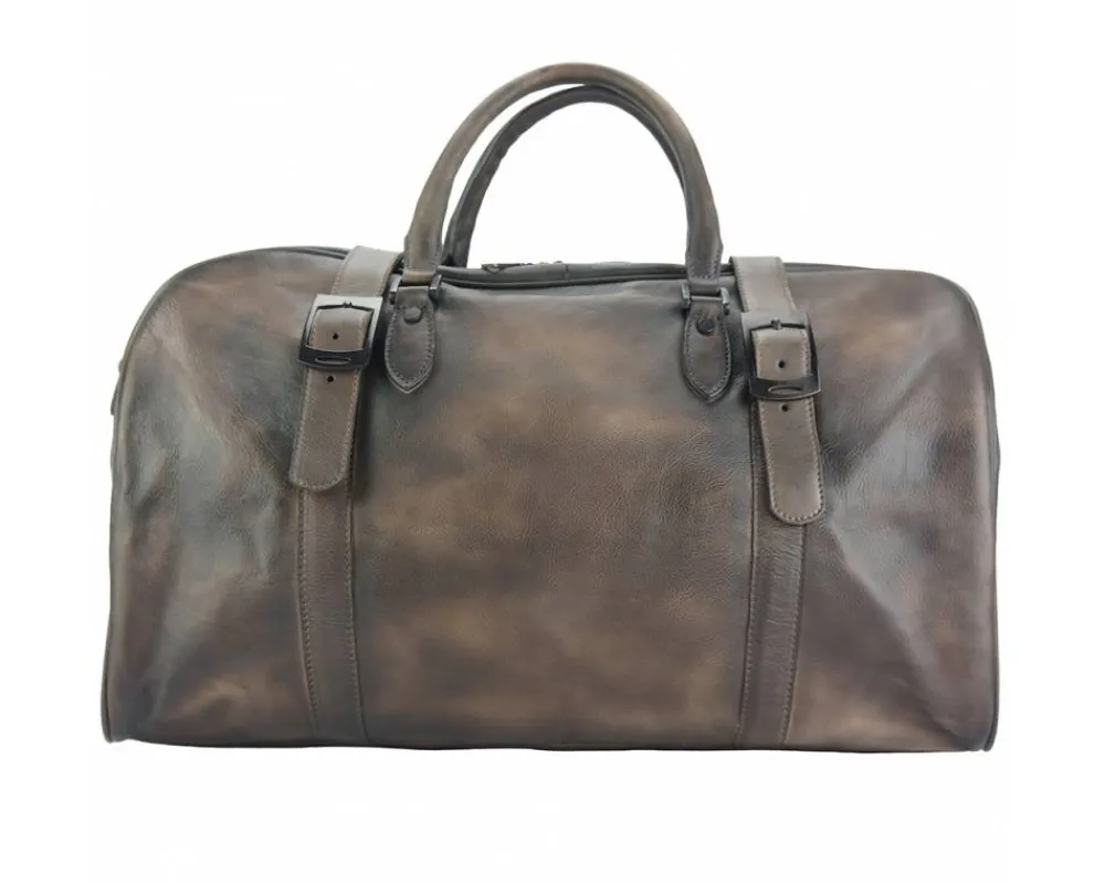Travel bag Serafino in vintage leather*Florence New
