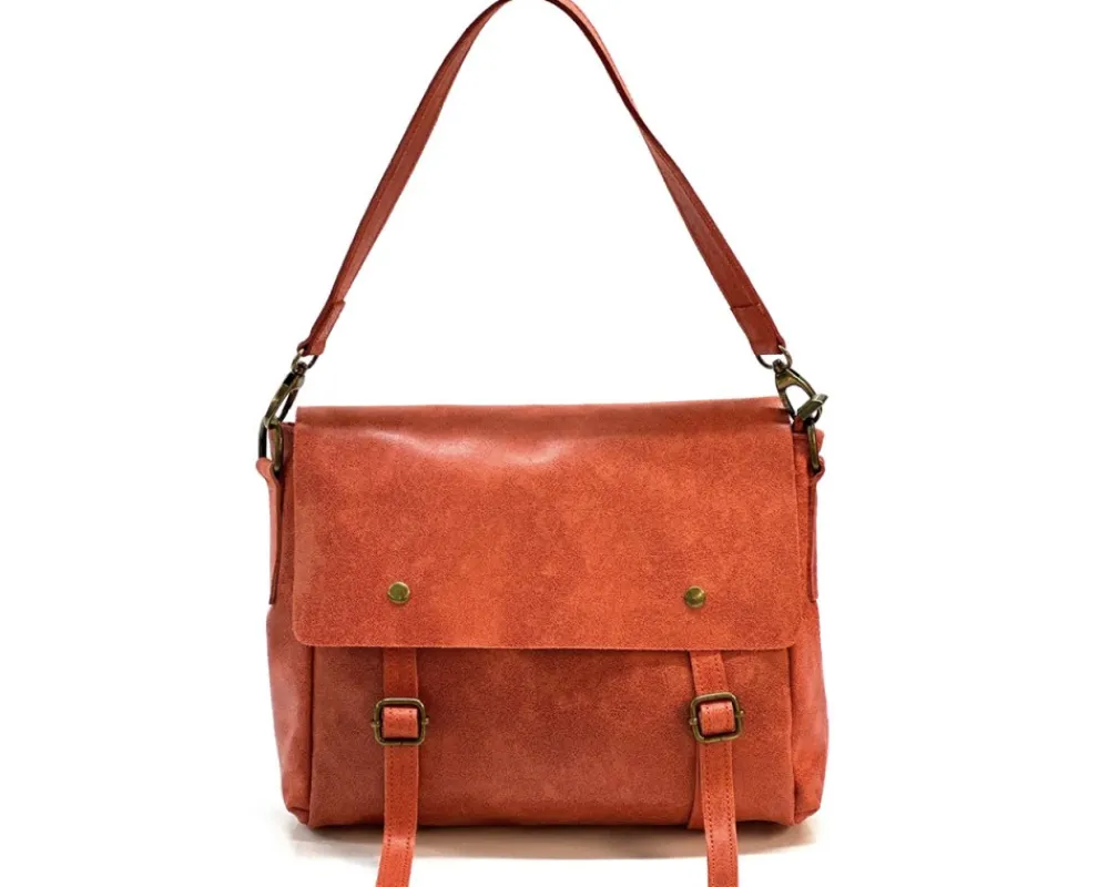 Violetta Italian Suede Messenger Bag*Florence New