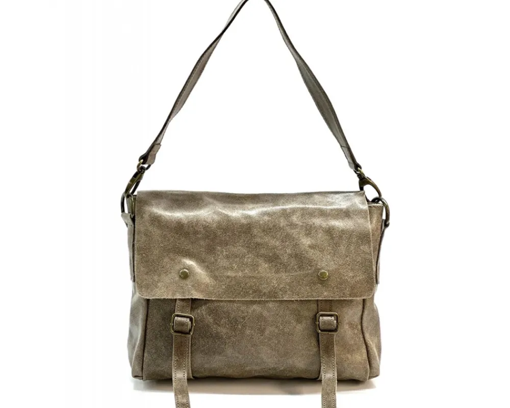 Violetta Italian Suede Messenger Bag*Florence New