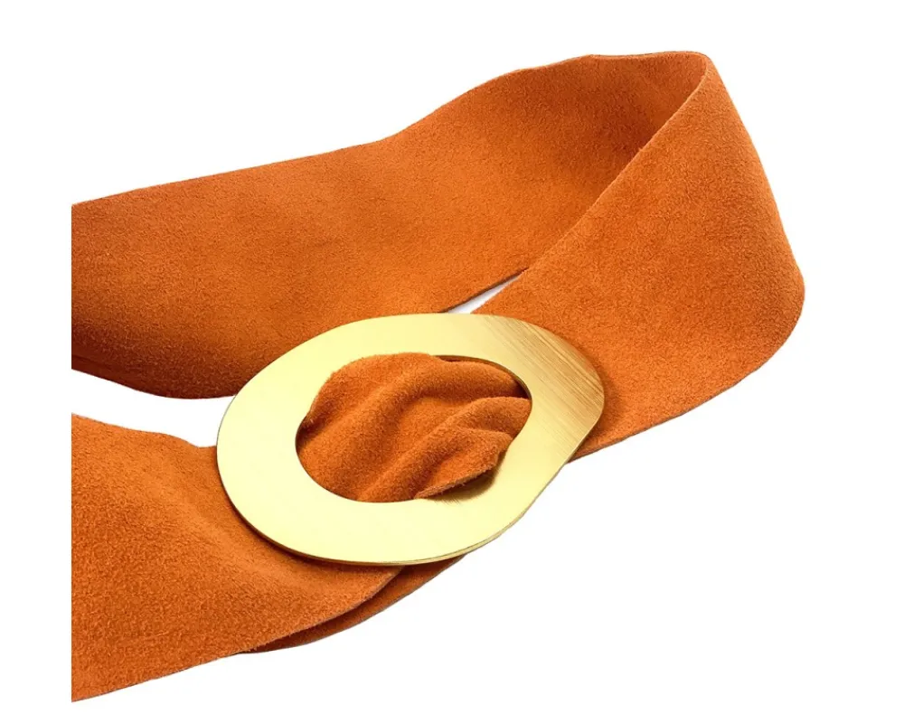 Vortice Suede Leather Belt*Florence Hot