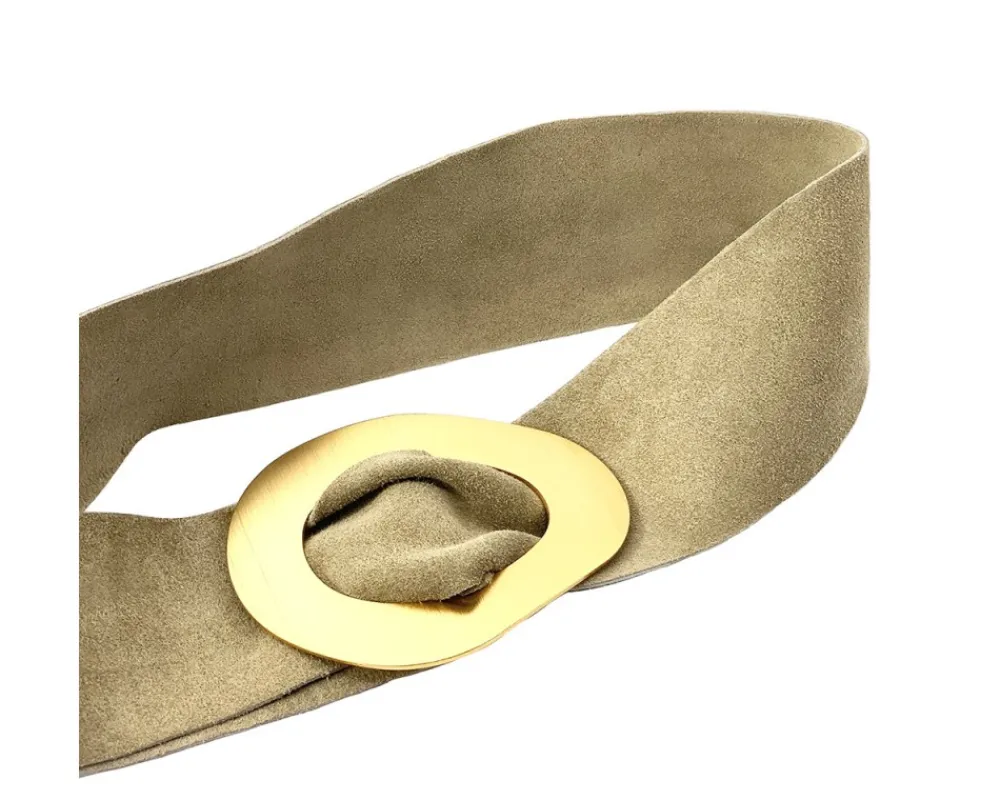 Vortice Suede Leather Belt*Florence Hot
