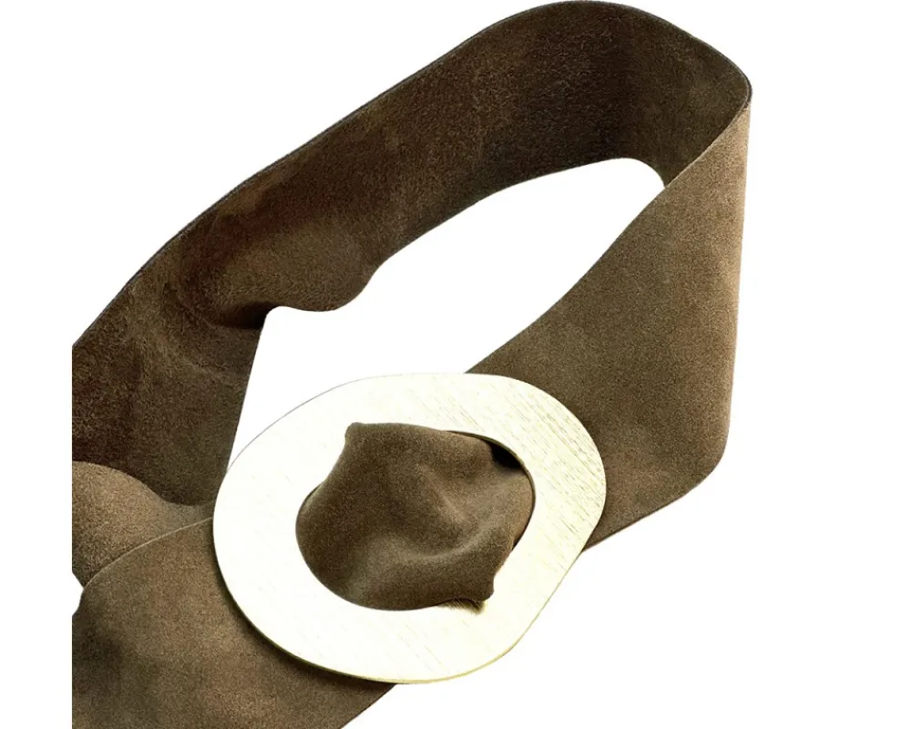Vortice Suede Leather Belt*Florence Hot