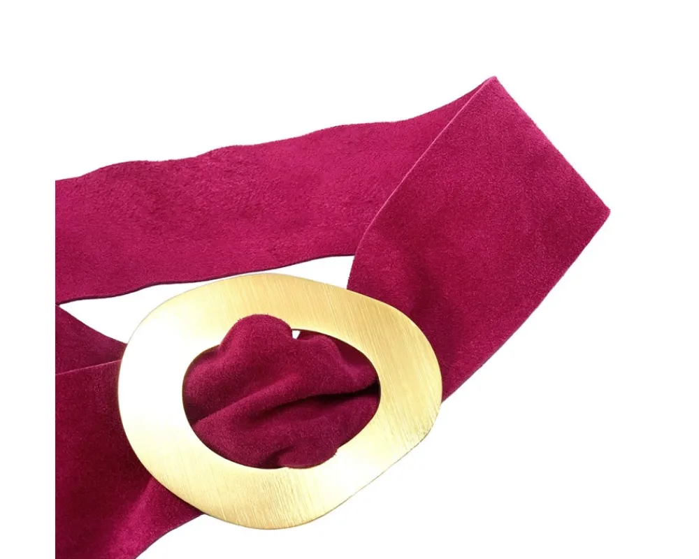 Vortice Suede Leather Belt*Florence Hot