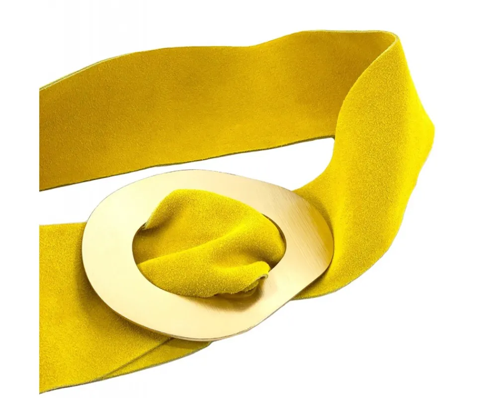 Vortice Suede Leather Belt*Florence Hot