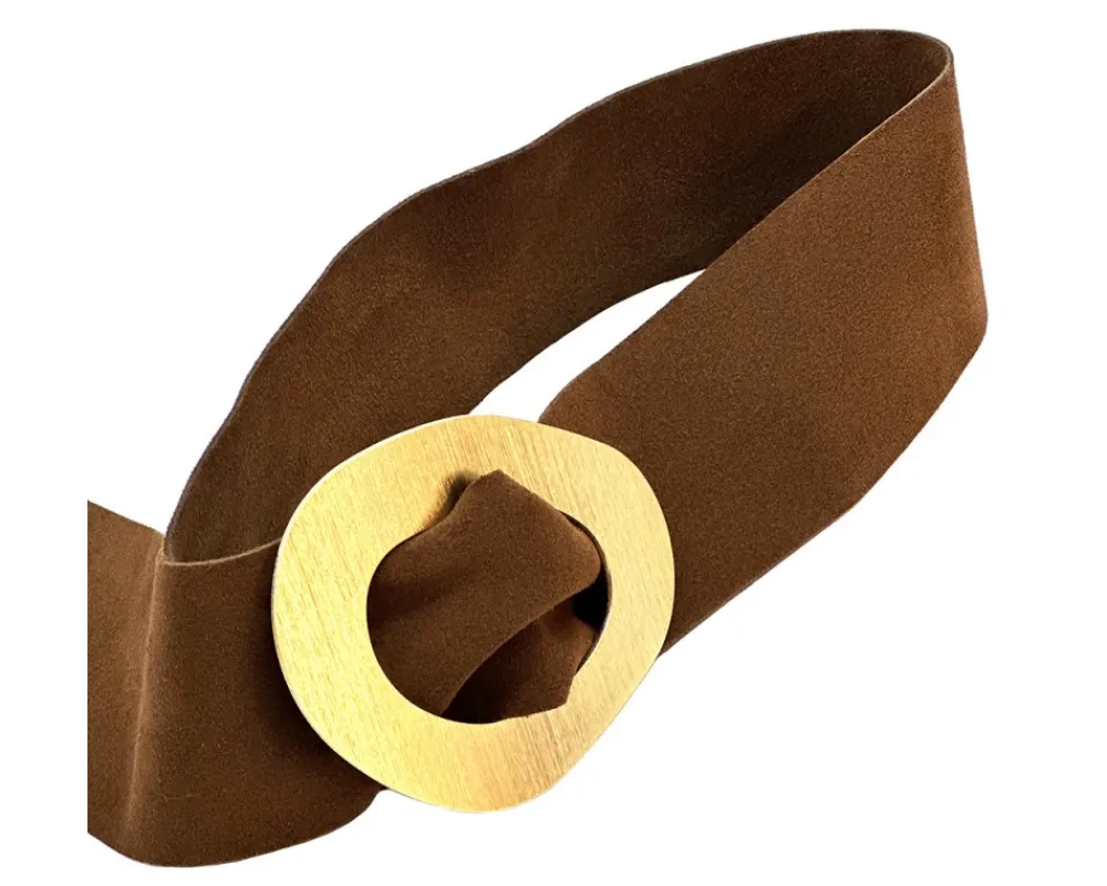 Vortice Suede Leather Belt*Florence Hot