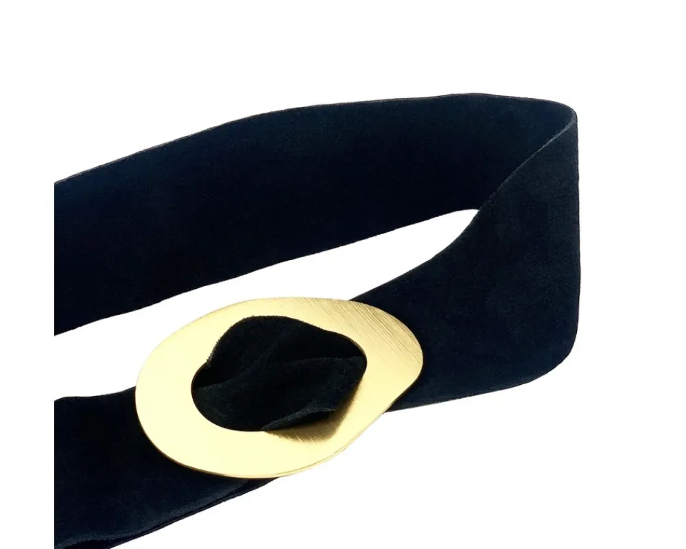 Vortice Suede Leather Belt*Florence Hot