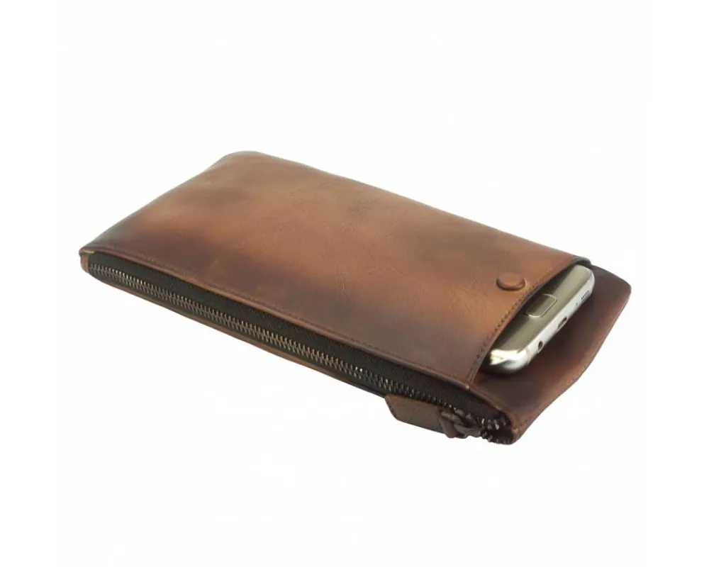 Wallet Adele in vintage leather*Florence Outlet