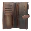 Wallet Agostino in vintage leather*Florence Clearance