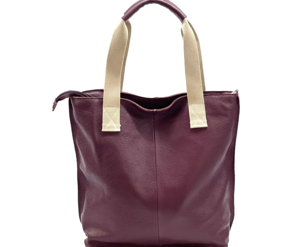 Zelina Italian Genuine Leather Tote Bag*Florence Discount