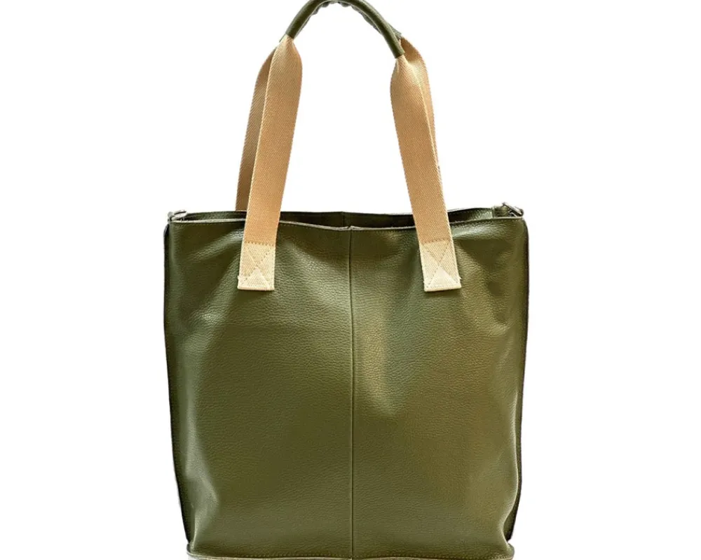 Zelina Italian Genuine Leather Tote Bag*Florence Discount