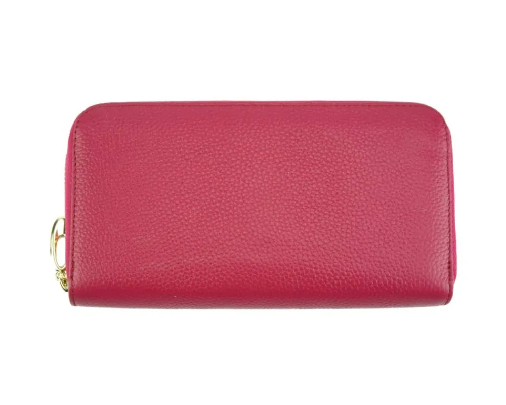 Zippy D Italian Leather Zipper Wallet*Florence New
