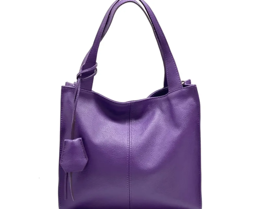 Zoe Leather Shoulder Bag*Florence Discount